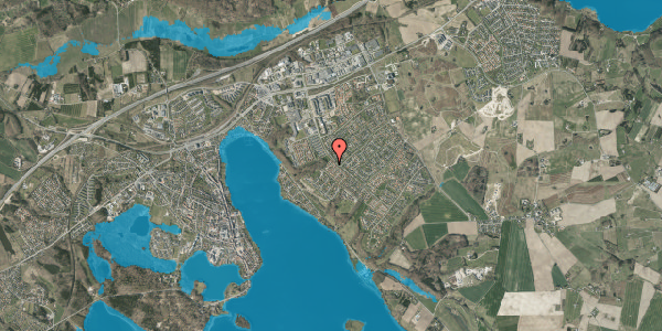 Oversvømmelsesrisiko fra vandløb på Lindevej 1, 8660 Skanderborg