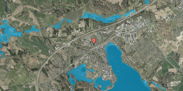 Oversvømmelsesrisiko fra vandløb på Låsbyvej 1, 8660 Skanderborg
