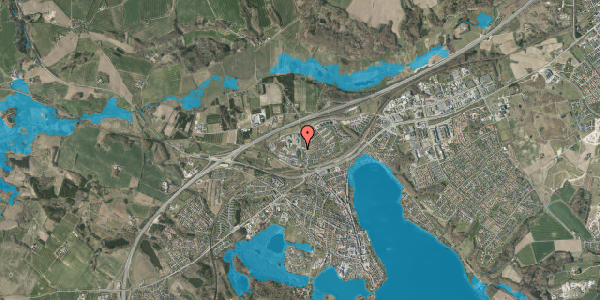 Oversvømmelsesrisiko fra vandløb på Låsbyvej 15, 8660 Skanderborg