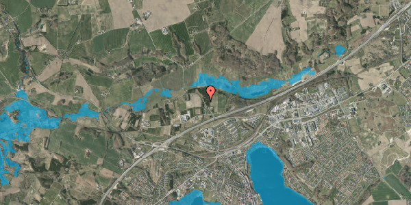Oversvømmelsesrisiko fra vandløb på Låsbyvej 24, 8660 Skanderborg