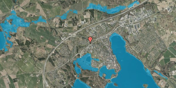 Oversvømmelsesrisiko fra vandløb på Mosevangen 6, 1. tv, 8660 Skanderborg