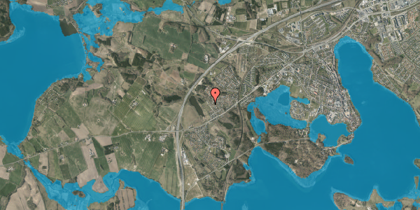 Oversvømmelsesrisiko fra vandløb på Mossøvej 8, 8660 Skanderborg