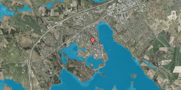 Oversvømmelsesrisiko fra vandløb på Møllebakken 13, 8660 Skanderborg