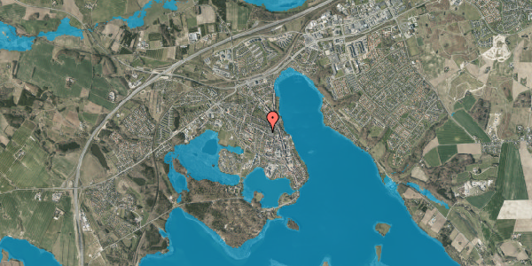 Oversvømmelsesrisiko fra vandløb på Møllegade 18, 8660 Skanderborg