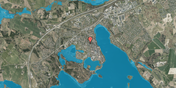 Oversvømmelsesrisiko fra vandløb på Møllegade 42, 8660 Skanderborg