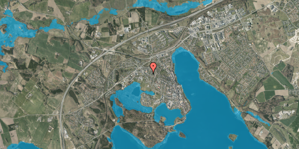 Oversvømmelsesrisiko fra vandløb på Møllegade 66, 8660 Skanderborg