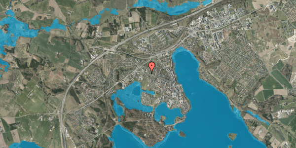 Oversvømmelsesrisiko fra vandløb på Møllegade 81, 8660 Skanderborg