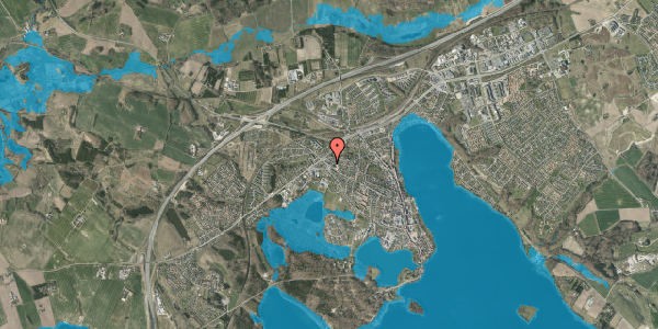 Oversvømmelsesrisiko fra vandløb på Møllegade 88, 8660 Skanderborg