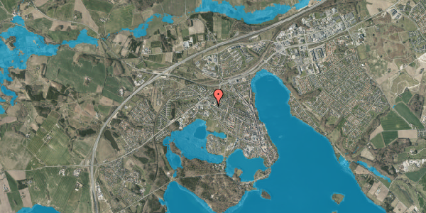 Oversvømmelsesrisiko fra vandløb på Møllegade 89, 1. th, 8660 Skanderborg