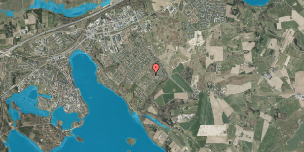 Oversvømmelsesrisiko fra vandløb på Mårvej 23, 8660 Skanderborg