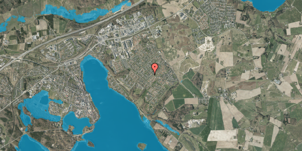 Oversvømmelsesrisiko fra vandløb på Nattergalevej 1, 8660 Skanderborg
