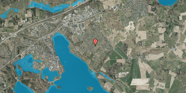Oversvømmelsesrisiko fra vandløb på Nattergalevej 12, 8660 Skanderborg