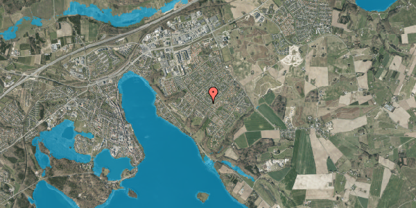 Oversvømmelsesrisiko fra vandløb på Nattergalevej 15, 8660 Skanderborg