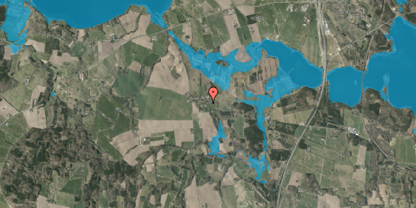Oversvømmelsesrisiko fra vandløb på Nedergårdsvej 14, 8660 Skanderborg