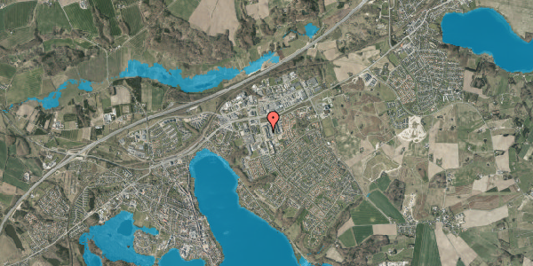Oversvømmelsesrisiko fra vandløb på N F S Grundtvigs Vej 13, 1. 2, 8660 Skanderborg