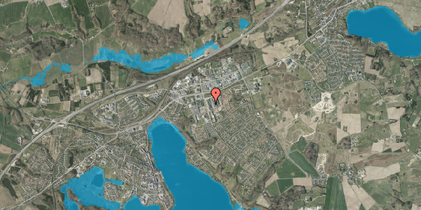 Oversvømmelsesrisiko fra vandløb på N F S Grundtvigs Vej 15, 1. th, 8660 Skanderborg