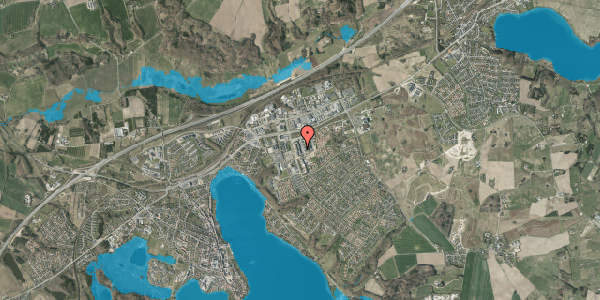Oversvømmelsesrisiko fra vandløb på N F S Grundtvigs Vej 16, 1. th, 8660 Skanderborg