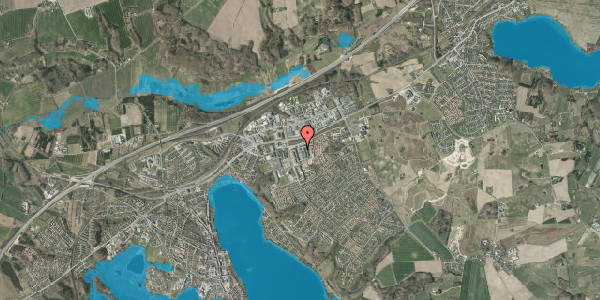 Oversvømmelsesrisiko fra vandløb på N F S Grundtvigs Vej 27, 8660 Skanderborg