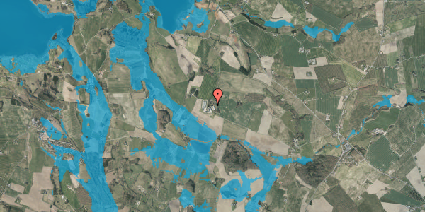 Oversvømmelsesrisiko fra vandløb på Nissumgårdsvej 10, 8660 Skanderborg
