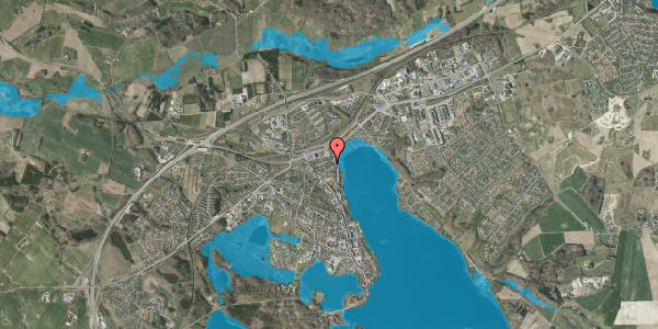 Oversvømmelsesrisiko fra vandløb på Nørre Alle 13B, 8660 Skanderborg