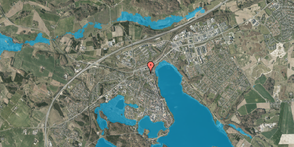 Oversvømmelsesrisiko fra vandløb på Nørre Alle 21A, 8660 Skanderborg