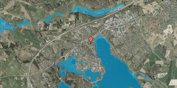 Oversvømmelsesrisiko fra vandløb på Nørre Alle 29, 8660 Skanderborg