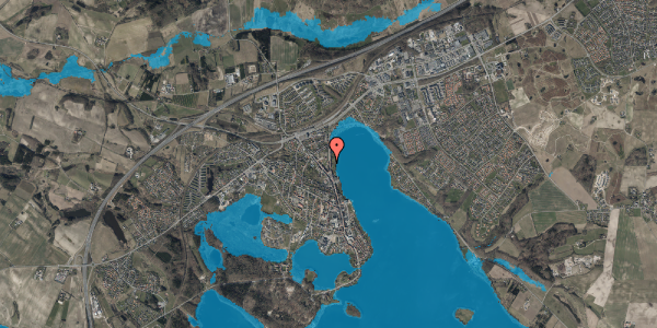 Oversvømmelsesrisiko fra vandløb på Nørregade 7, st. tv, 8660 Skanderborg