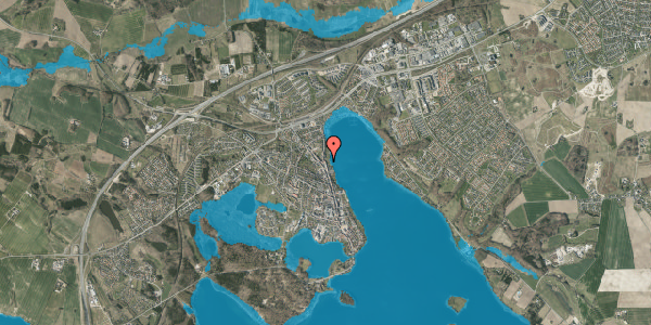 Oversvømmelsesrisiko fra vandløb på Nørregade 14, st. , 8660 Skanderborg