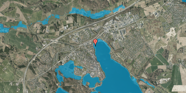 Oversvømmelsesrisiko fra vandløb på Nørregade 27, 2. tv, 8660 Skanderborg