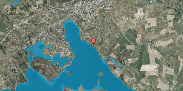 Oversvømmelsesrisiko fra vandløb på Oddervej 32, 8660 Skanderborg