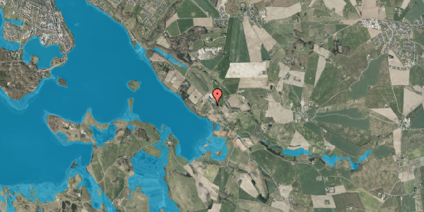 Oversvømmelsesrisiko fra vandløb på Oddervej 79, 8660 Skanderborg