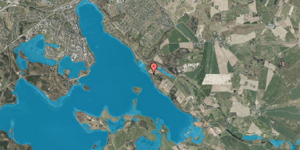 Oversvømmelsesrisiko fra vandløb på Oddervej 90, 8660 Skanderborg