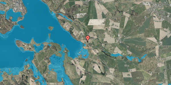 Oversvømmelsesrisiko fra vandløb på Oddervej 132, 8660 Skanderborg