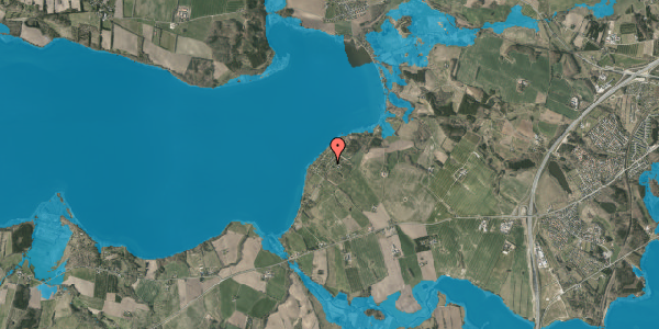 Oversvømmelsesrisiko fra vandløb på Olesbjerg 9, 8660 Skanderborg