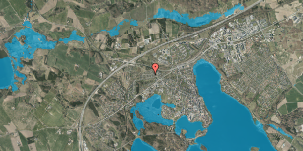 Oversvømmelsesrisiko fra vandløb på Ottestoften 3A, 8660 Skanderborg
