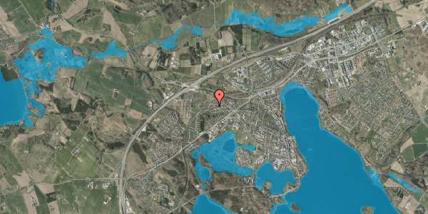 Oversvømmelsesrisiko fra vandløb på Ottestoften 24, 8660 Skanderborg