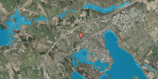 Oversvømmelsesrisiko fra vandløb på Ottestoften 26, 8660 Skanderborg