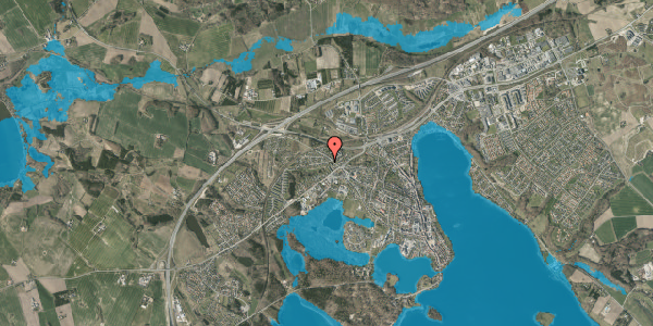 Oversvømmelsesrisiko fra vandløb på Ottestoften 54, 8660 Skanderborg