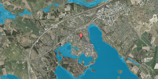 Oversvømmelsesrisiko fra vandløb på P B Lunds Vej 4, 2. th, 8660 Skanderborg
