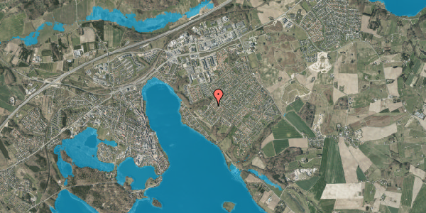 Oversvømmelsesrisiko fra vandløb på Pilevej 8, 8660 Skanderborg