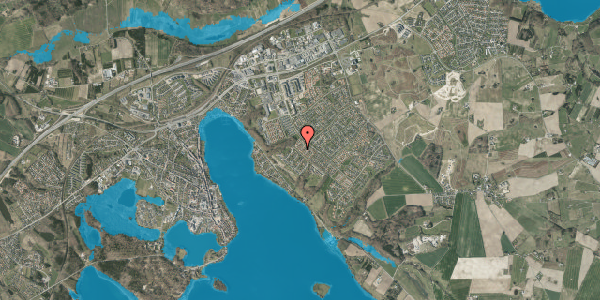 Oversvømmelsesrisiko fra vandløb på Pilevej 10, 8660 Skanderborg