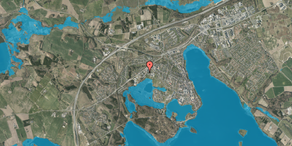Oversvømmelsesrisiko fra vandløb på Plantagevej 2C, 8660 Skanderborg