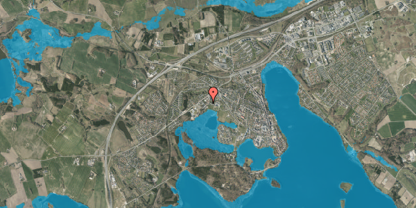 Oversvømmelsesrisiko fra vandløb på Plantagevej 3, 8660 Skanderborg