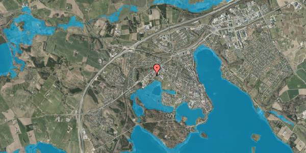 Oversvømmelsesrisiko fra vandløb på Plantagevej 6, 8660 Skanderborg