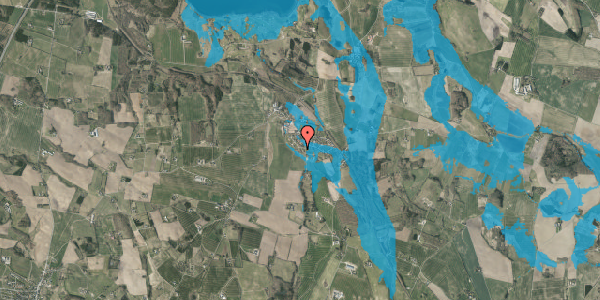 Oversvømmelsesrisiko fra vandløb på Præstehaven 3, 8660 Skanderborg