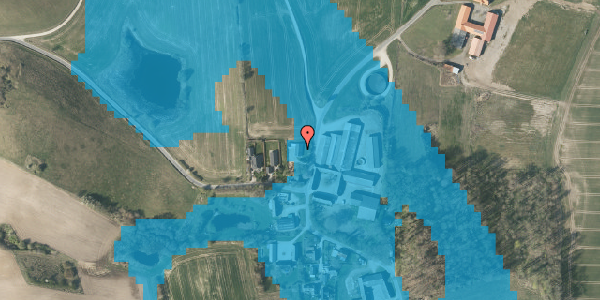 Oversvømmelsesrisiko fra vandløb på Ringklostervej 28, 8660 Skanderborg