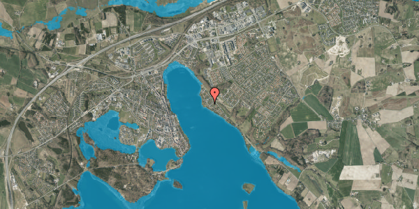 Oversvømmelsesrisiko fra vandløb på Rønnebærvænget 1, 8660 Skanderborg