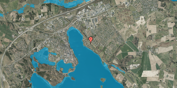 Oversvømmelsesrisiko fra vandløb på Rønnebærvænget 10, 8660 Skanderborg