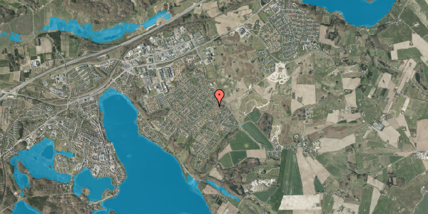 Oversvømmelsesrisiko fra vandløb på Rådyrvej 5, 8660 Skanderborg