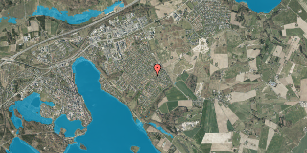 Oversvømmelsesrisiko fra vandløb på Rådyrvej 14, 8660 Skanderborg
